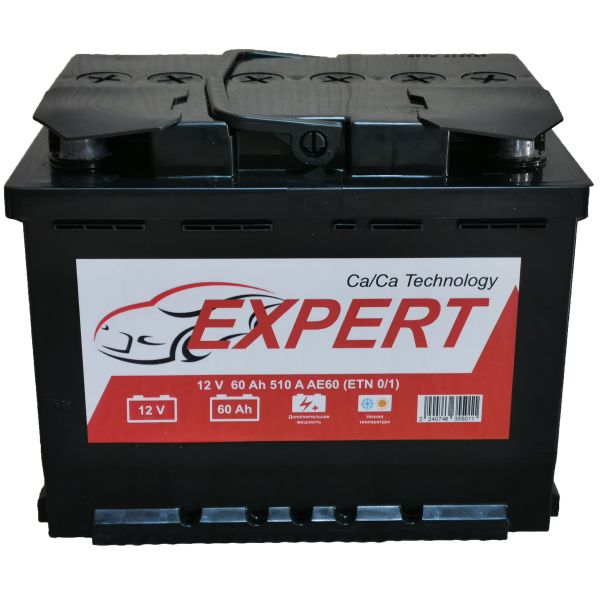 Акумулятор автомобільний 6CT-60 EXPERT 60Ah-12V (242х175х190), (+ праворуч), EN510