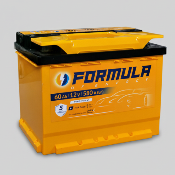 Акумулятор автомобільний 6CT-60 FORMULA Premium 60Ah-12V (242х175х190), (+ праворуч), EN580